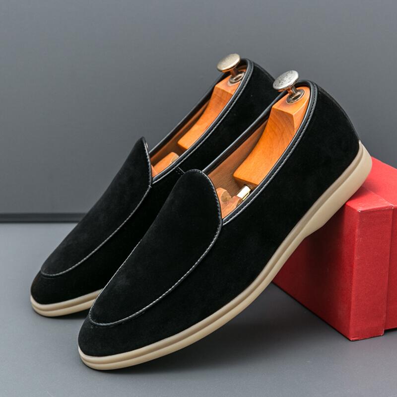 Suede Loafers Men - Fashion Men Luxury Brand Loafer Shoes