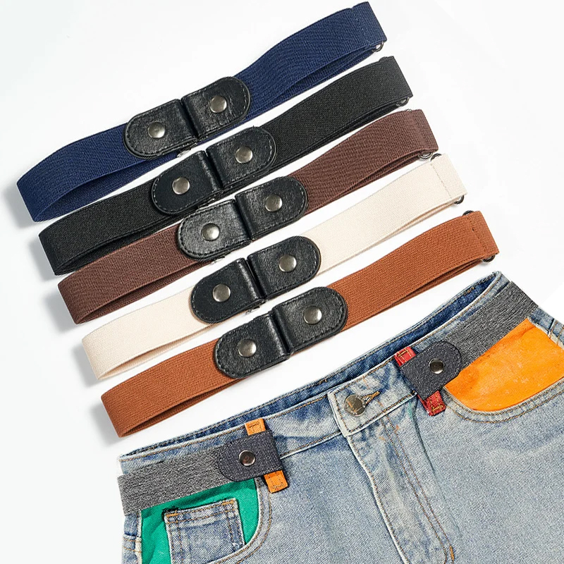 Men'S Dress Pants Fashion - Buckle-Free Belt for Women Girls Jeans
