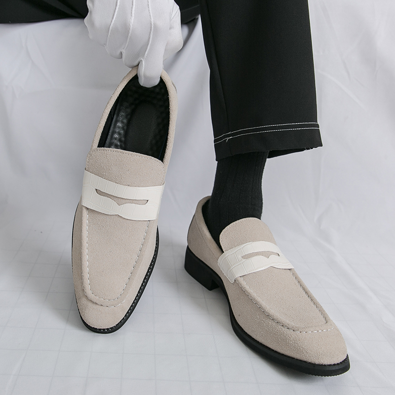 Suede Loafers Men - Men Loafers Faux Suede Comfortable Breathable