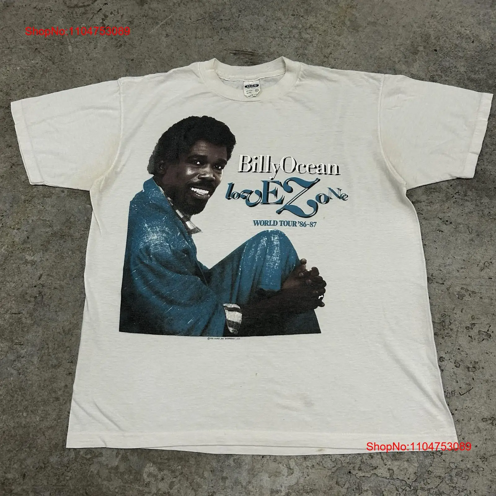 Mens Fashion World - Vintage 80s Billy Ocean Band T