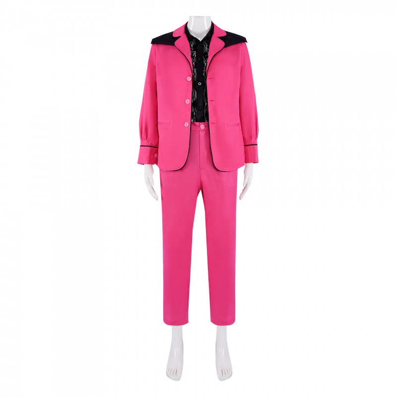 Men'S Dress Pants Fashion - Movie Elvis Presley Costume Pink Lacket