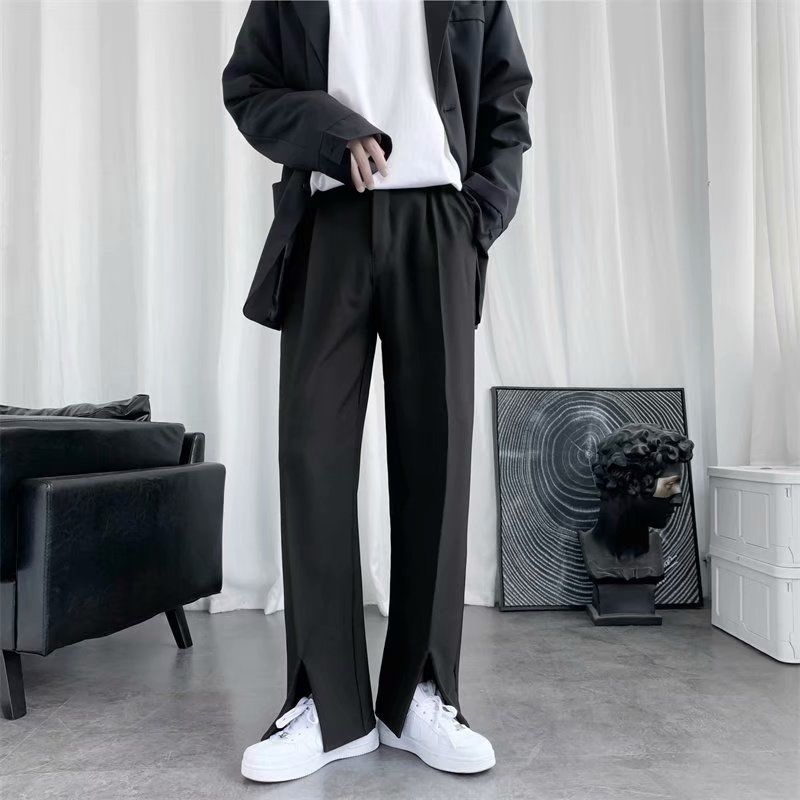 Men'S Dress Pants Fashion - Mùa Xuân/Mùa Hè Đen Phù Hợp
