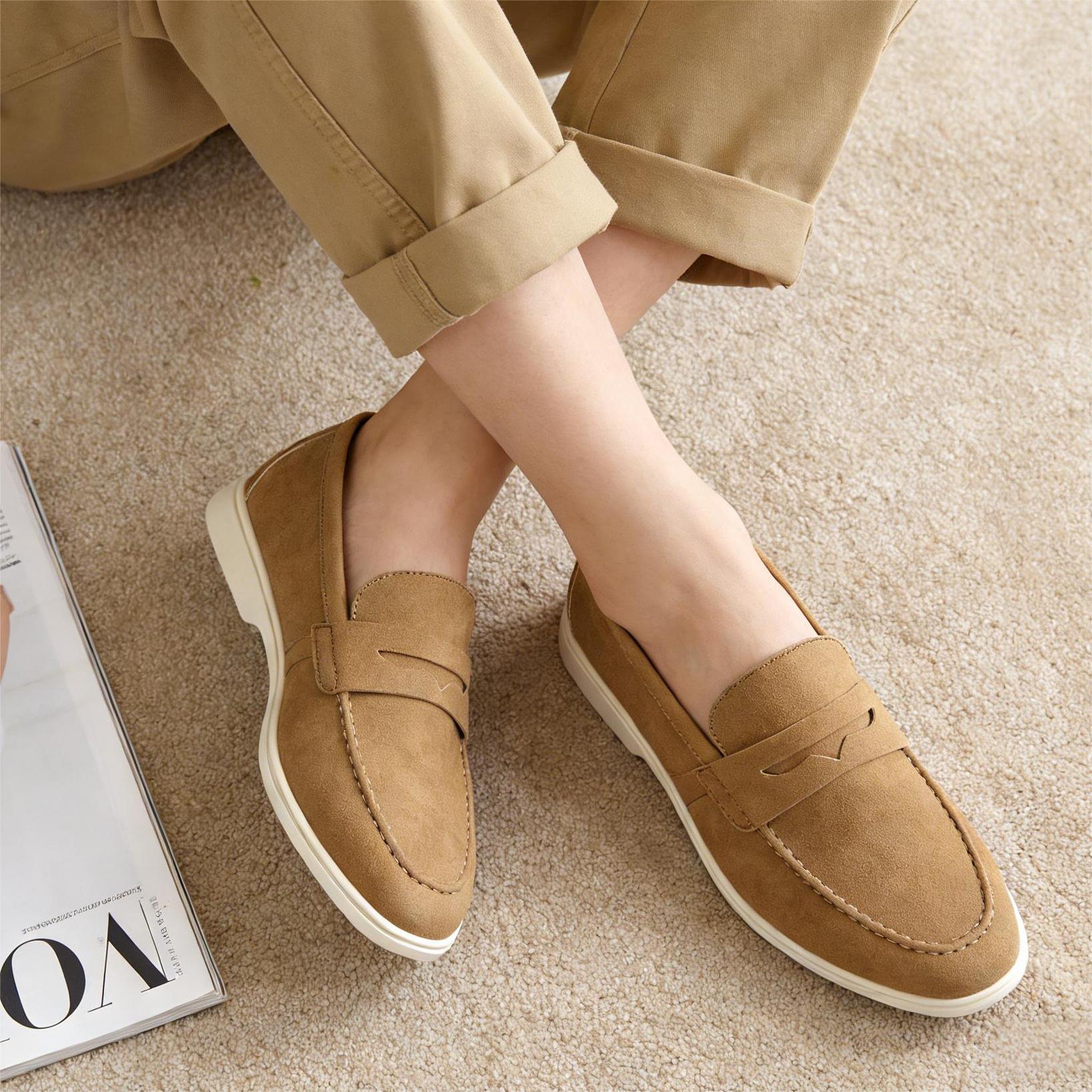 Suede Loafers Men - Men's Breathable Loafers Fashion Summer Comfortable