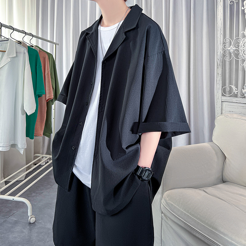 Korean Style Men's Set Shirt+S - đánh giá và giá Men'S Fashion And Style