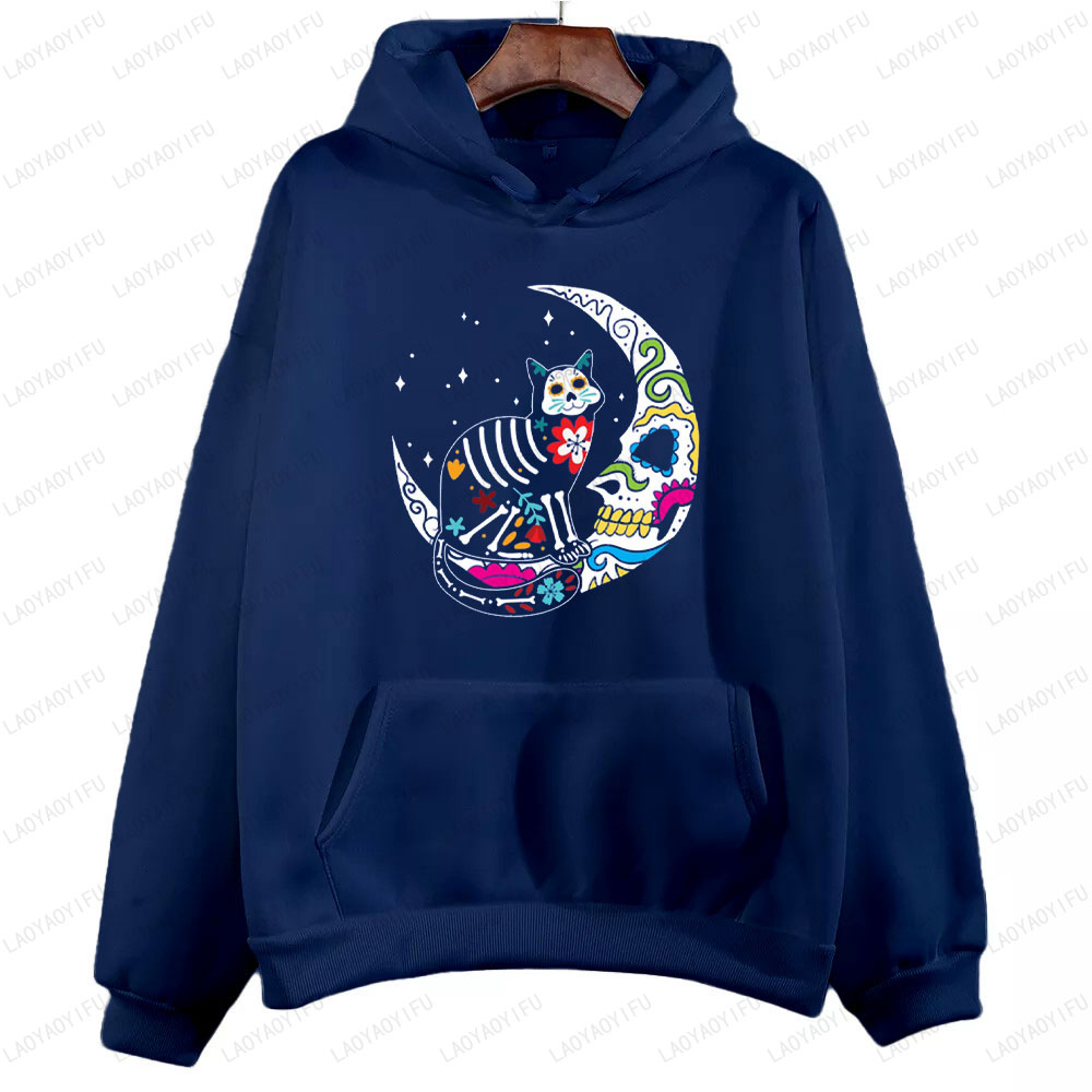 Skeleton Cat and Skull Moon Da - đánh giá và giá Men'S Fashion For 70 Year Old