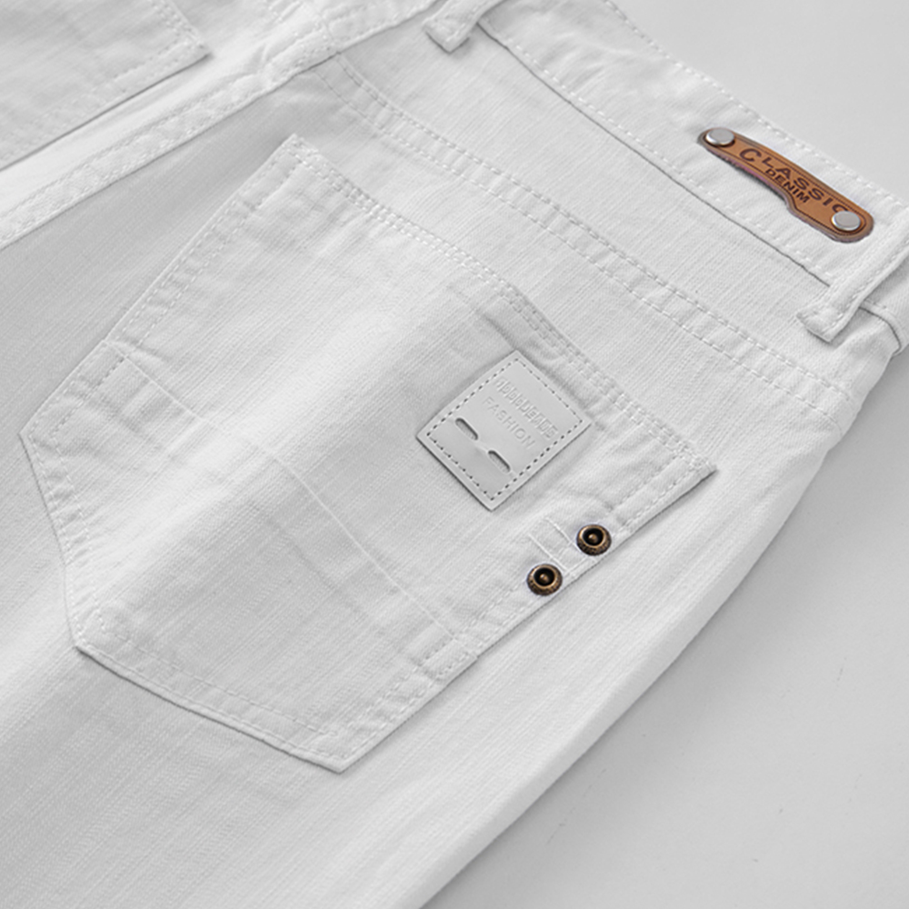 Men White Jeans Elasticity Str - đánh giá và giá Men'S Fashion For 70 Year Old