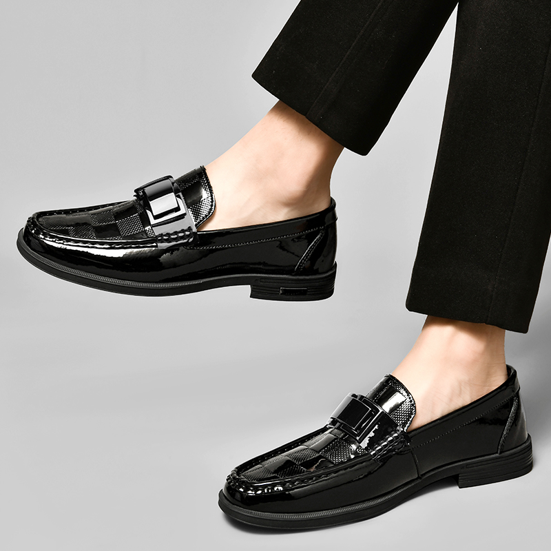 Premium Men's Patent Leather L - đánh giá và giá Suede Loafers Men