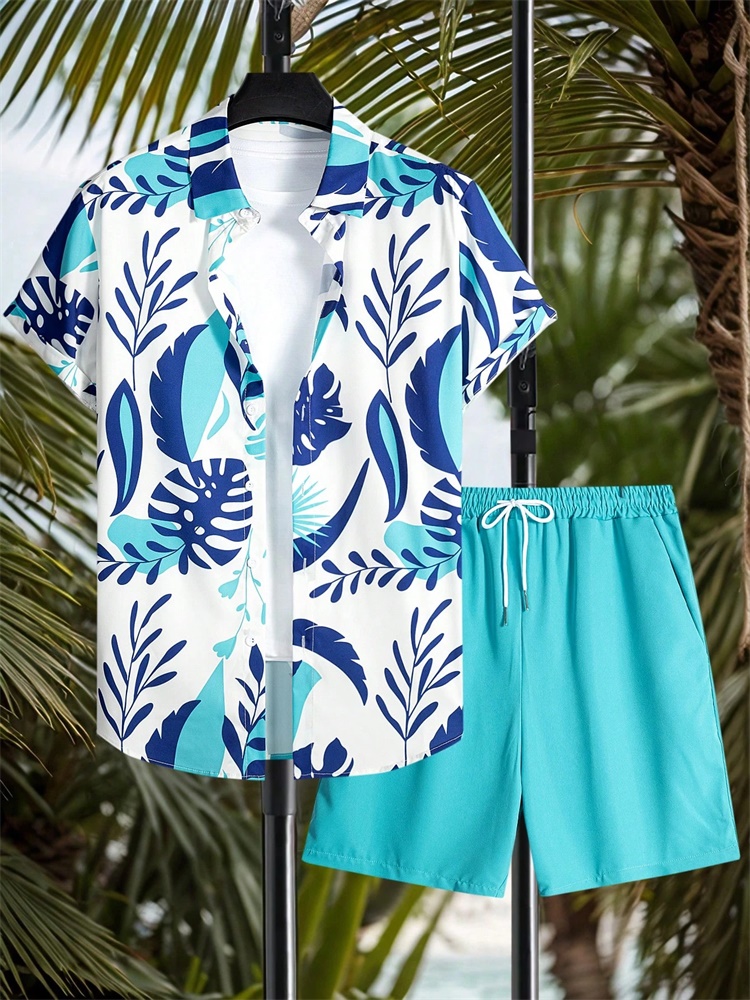 Men's Short-sleeved Shirt Set  - đánh giá và giá Men'S Fashion And Style