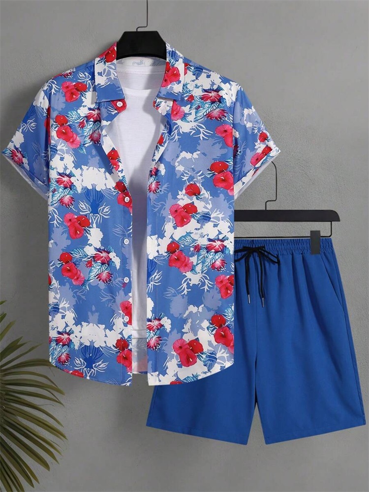 Men's Short-sleeved Shirt Set  - đánh giá và giá Men'S Fashion And Style