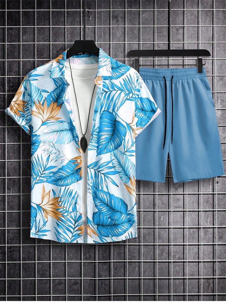 Men's Short-sleeved Shirt Set  - đánh giá và giá Men'S Fashion And Style