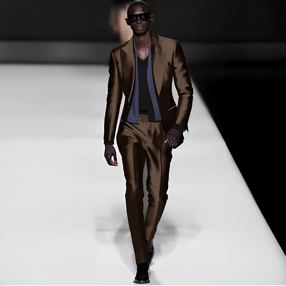 Fashionable Satin Men's Suit 2 - đánh giá và giá Men'S Dress Pants Fashion