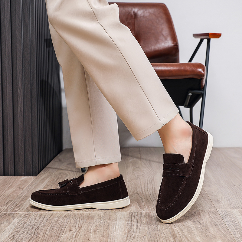 Fashion Comfortable Men's Driv - đánh giá và giá Suede Loafers Men