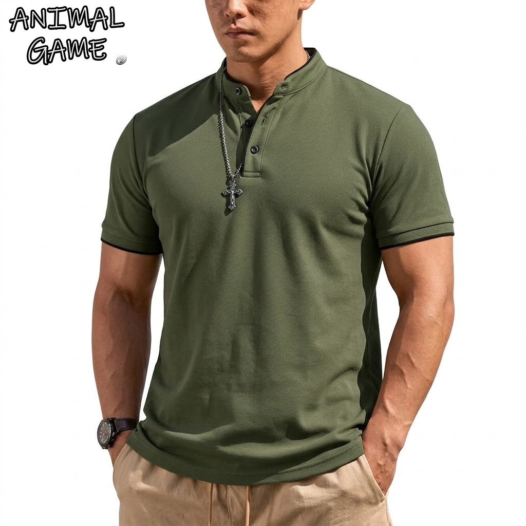 Summer Short Sleeve Henley Shi - đánh giá và giá Men'S Fashion Trends 2025