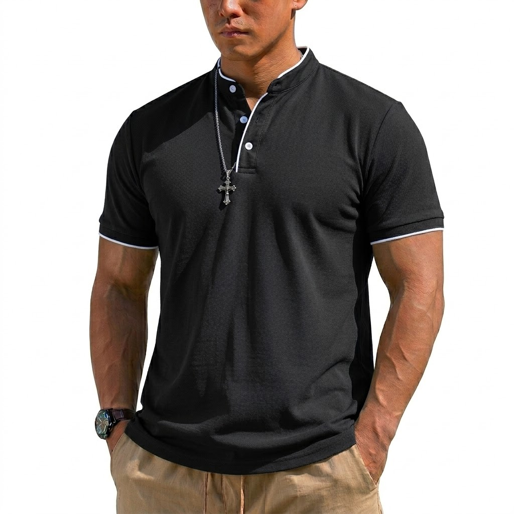 Summer Short Sleeve Henley Shi - đánh giá và giá Men'S Fashion Trends 2025
