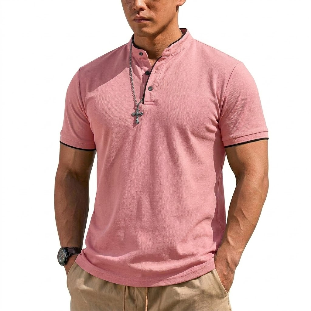 Summer Short Sleeve Henley Shi - đánh giá và giá Men'S Fashion Trends 2025
