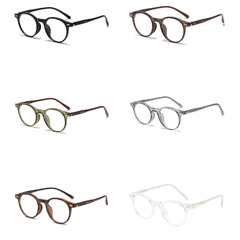 SHAUNA Retro Rivets Round Punk - đánh giá và giá Mens Fashion Reading Glasses